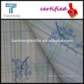 Calicanto impreso en verificación patrón fondo alta calidad 100 algodón jacquard faric peso ligero para mujeres
